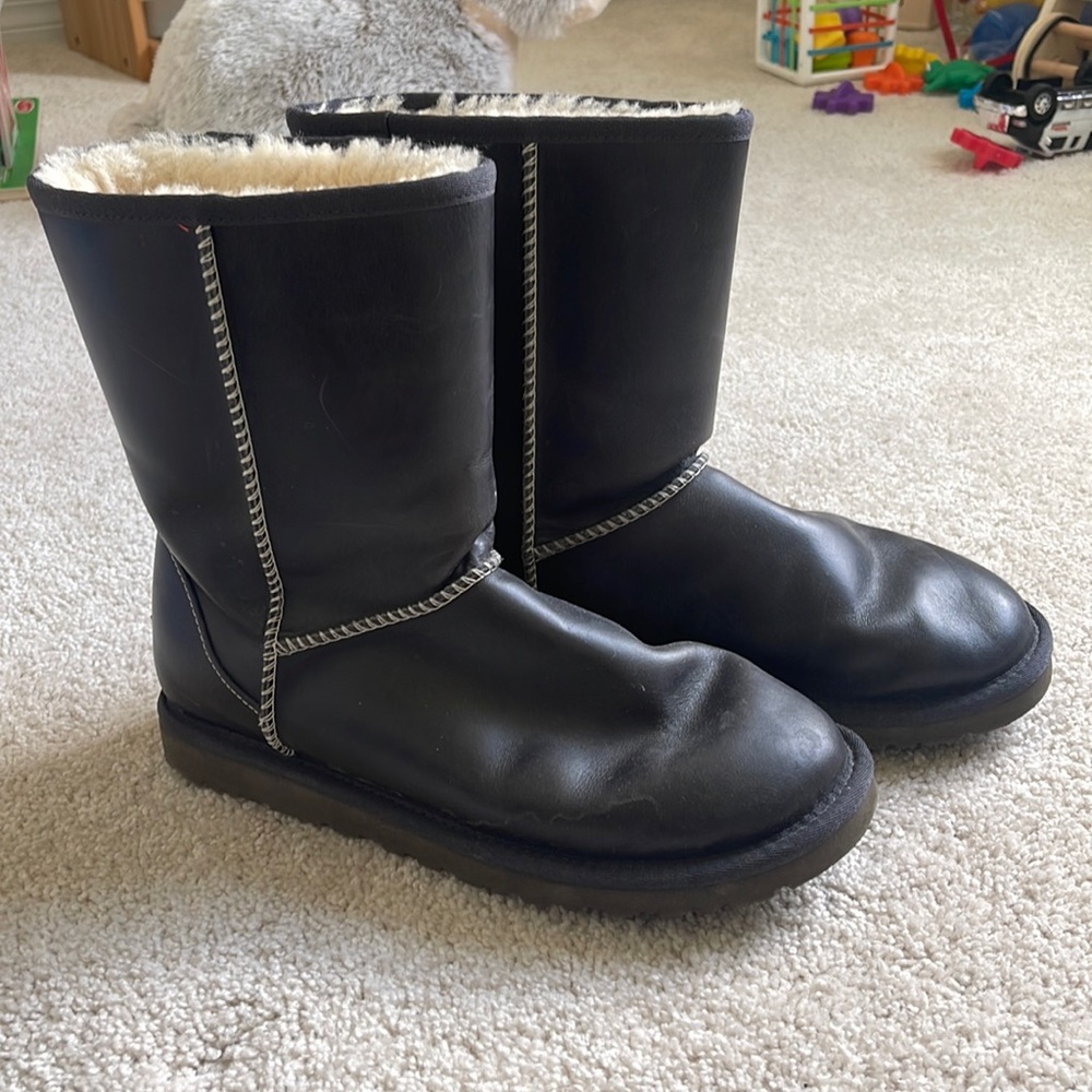 Ugg boots metallic waterproof navy